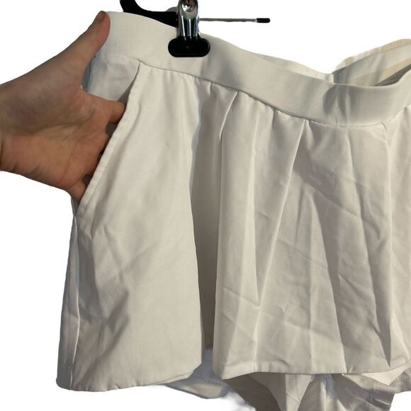 Fabletics Cognac Skirt White Active Skort White Size XL NWOT - Picture 9 of 13